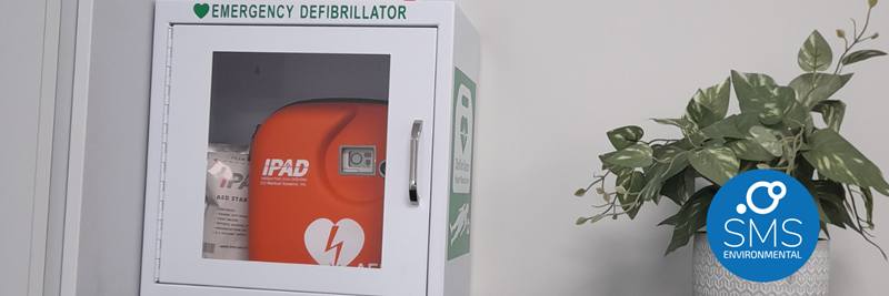 SMS Environmental's Offices Install Defibrillator in Partnership with British Heart Foundation to Save Lives