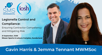 SMS Environmental Appears At IOSH’s Current Trends in Asbestos and Legionella Management Event